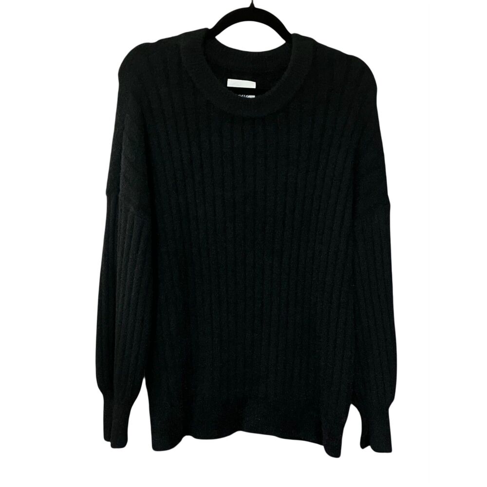 aerie ribbed plushy baggy crewneck sweater